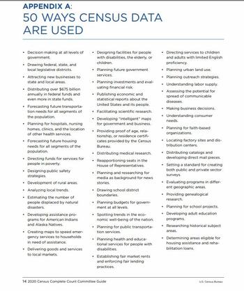 Capture 50 ways census