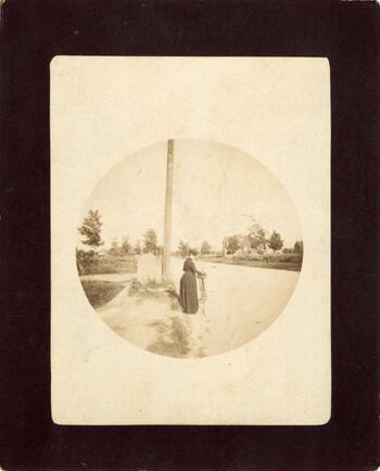 Image of a woman on a bicycle