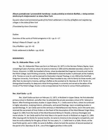 First page of translated album