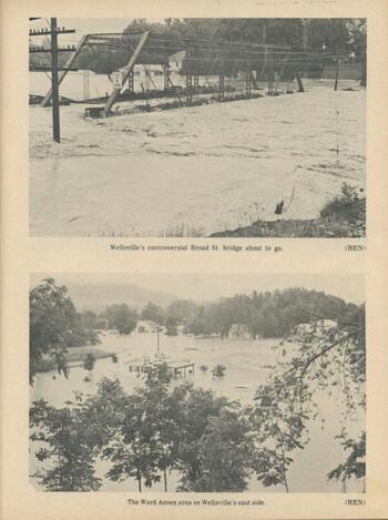 images of flooded Wellsville