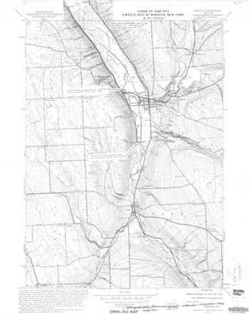 Map showing flood of June 1972