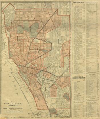 Map of Buffalo church districts