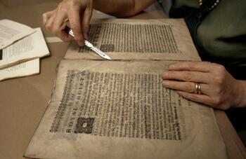 A Book is Prepared for Restoration