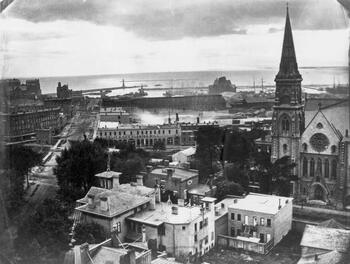 Buffalo Harbor, 1870