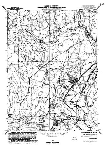 map of flooding in houghton