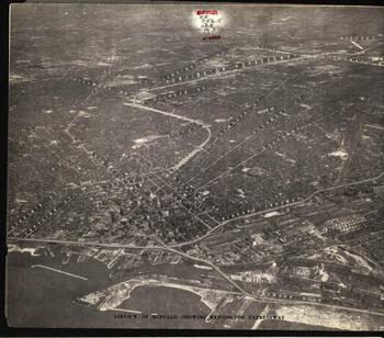 Aerial shot of the Kensington