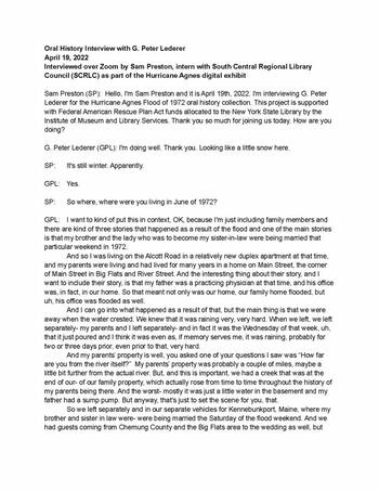 Transcript of interview