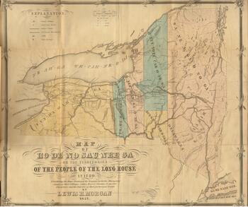 Map of Ho-De-No-Sau-Nee-Ga