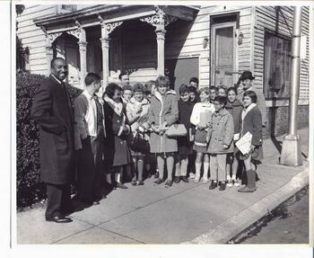 School children and Nyack's Urban Renewal Project