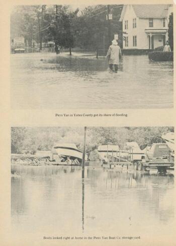 flooded streets in penn yan