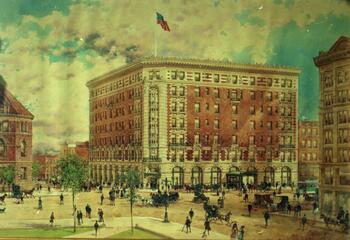 rendering of Hotel Lafayette building