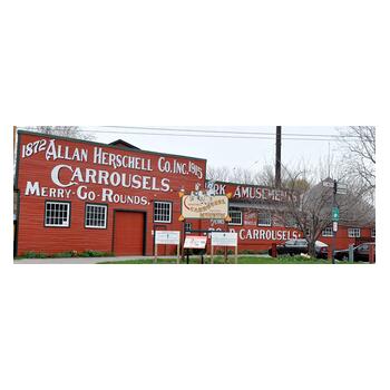 Herschell Carrousel factory building exterior